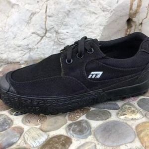 强步川军1137新款防滑劳保鞋耐磨男工地干活胶鞋训练鞋透气帆布鞋