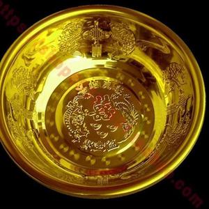 新品洗八角d聚宝小盆盆脸盆新娘嫁喜妆盆家用不锈钢金盆洗结镀铜