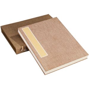 i纯手工宣纸册页锦面空白熟宣折页本定制硬笔书法t工笔小楷作品国