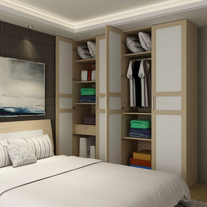 意风家具定制平开门衣柜立体拼框门衣柜掩门衣柜现代简约多功能收