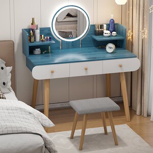 ikea宜家梳妆台卧室现代简约化妆台轻奢桌子2021年新款网红ins风