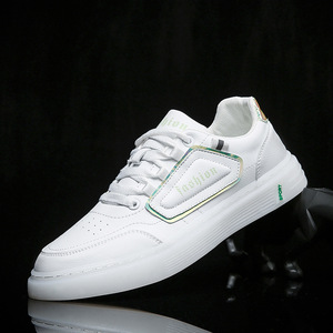 fashion flat white sport shoes for men白色男板鞋运动休闲跑步