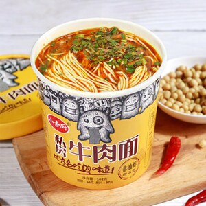 小香厨私房牛肉面重庆小面非油炸健康速食方便面拉面充饥夜宵桶装