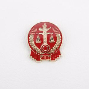 法院领带一件包邮天秤天平领带回纹红色蓝色拉链款易拉得标记