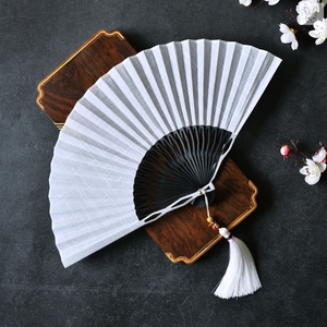 折扇乌金铁扇扇子男生霸气防身钛合金扇子钢骨折扇简约现代3人付款26