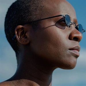 民国眼睛园形瞎子盲人太阳镜创意太子眼镜小圆框汉奸墨镜复古男士