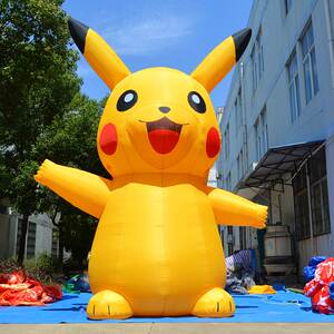 充气卡通哆啦a梦皮卡丘米老鼠小龙人海底小纵队熊猫人偶气模定制