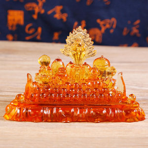 水晶百宝座密宗用具摆件摩尼宝百宝总集藏传佛教用品居家饰品摆件