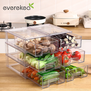 冰箱收纳盒抽屉式厨房保鲜盒食品级鸡蛋盒蔬菜专用整理神器储物盒