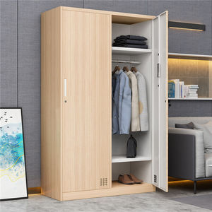 富路达1.2米长2米高橡木色木纹转印二门更衣储物柜钢制储物柜员工