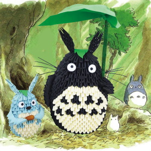 2021新品y缘手工三角插材料龙猫折纸f益智di纸宫崎峻龙猫手工制作