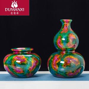台湾七彩石花瓶