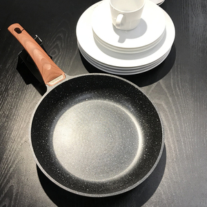 新款华玲大c鹰麦饭石平底锅深煎锅不粘锅煎蛋牛排炒锅奶锅电磁炉