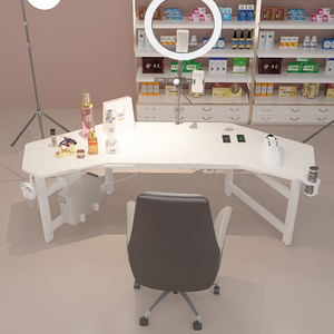 直播桌子主播用专用轻奢电脑办公桌工作音乐台网红直播超大展示桌