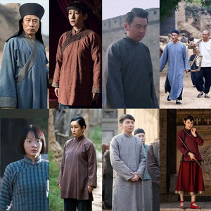 影视古装白鹿原同款民国少奶奶男女青年长衫小姐同款百姓演出服饰