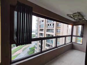 001人付款淘宝阳台全景窄框推拉折叠窗定制阳台隔音落地窗敞开式铝