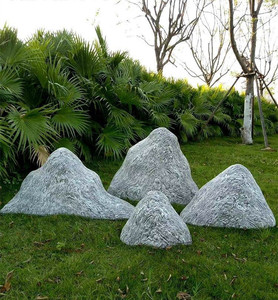 真雪浪石切片组合室内庭院枯山水假山石头泰山石青龙石摆件