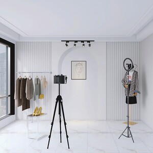 简约北欧风网红直播间背r景墙壁纸3d拱门造型美容院服装店装修墙