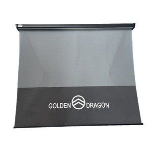 金旅客车系通用货车遮阳帘大巴公交巴士驾驶室前窗帘伸缩卷帘改装