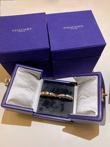 代购chaumet尚美巴黎戒指 18k玫瑰金 plume系列 镶钻 男女 对戒