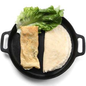 春卷皮铁板摊黄子锅铸铁鏊子做春卷皮工具做煎饼的薄饼神器家用老