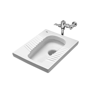 roca乐家卫浴维拉蹲便器防臭便池脚踏手按冲水阀蹲厕卫生间蹲坑