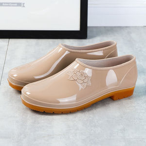 春夏季雨鞋女时尚低帮元宝水靴短筒厨房防滑水鞋浅口工作鞋胶鞋套