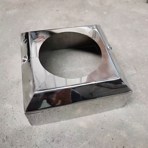 监控立杆底部装饰方形罩子圆形底座盖板路灯法兰装饰件照立柱盖子