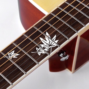 日本rosen卢森g13单板吉他初学者学生男女用民谣木吉他41寸入门乐