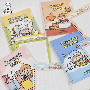 纸贴画装饰手账本diy素材少女心人物阿卓贴纸包盐系小图案拼贴卡通