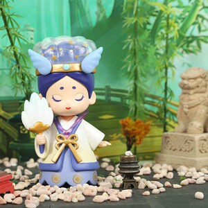 印象三国演义盲盒手办桃园结义刘关张可爱玩偶生日礼物桌面摆件