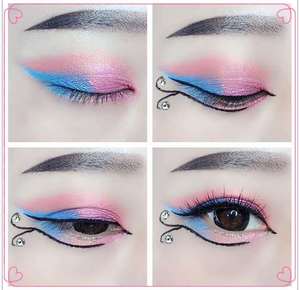 儿童小女孩舞台妆珠哑光眼影盘多色彩妆cos蓝绿国货六一演.