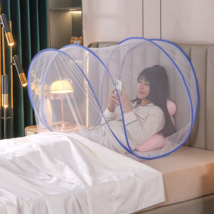 防蚊网罩头部旅行出差头罩睡觉专用成人可折叠婴儿床上便携式蚊帐