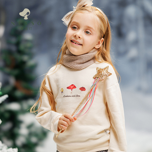 灯旗舰店天猫nesso蘑菇灯男女童长袖t恤春秋装2022新款童装儿童打底衫