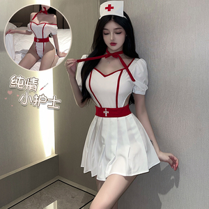 护士装性感纯欲连体衣可爱护士姐姐cosplay性感制服短裙网红套装