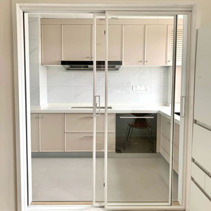 上海定制极窄边白色推拉门超白长虹玻璃厨房卫生间客厅移门室内门