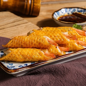 台湾风味黄金虾卷虾仁卷脆皮虾卷虾肉卷酒店特色菜点心满额包顺丰