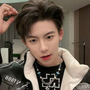 耳环男生耳钉白敬亭同款耳夹男无耳洞纯银男士耳坠七夕礼物送男友