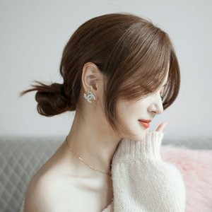 中分刘海夹空气