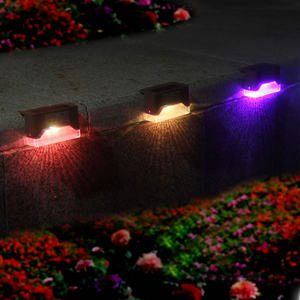 太阳能栏杆灯栏杆灯太阳能灯户外庭院七彩led栏杆楼梯台阶栅栏花