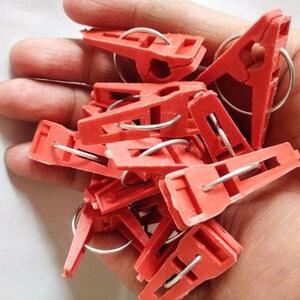 塑料二模夹大棚薄膜固定v夹子温室花暖房拱形弯管配件膜扣嫁接