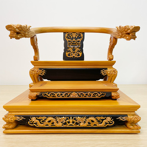 神明用椅拖椅龙神椅文椅木雕工艺品台湾佛具用品神轿座椅底座定制