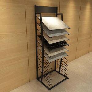 集成吊顶展示架 木地板瓷砖展架 古船木板样品陈列架摆放架