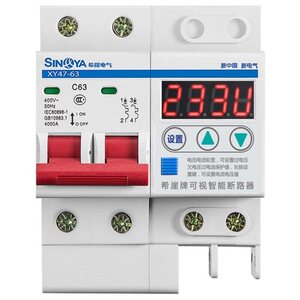 {电准xybl7-100h智库一系限流过压防雷短路保护器电闸总开家用63a
