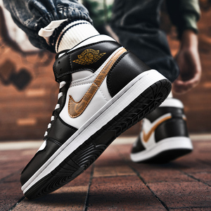 aj男鞋1黑金