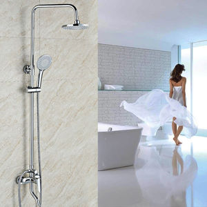 君御卫浴铜浴室淋浴花洒套装冷热水龙头带升降卫浴手喷头带下出水