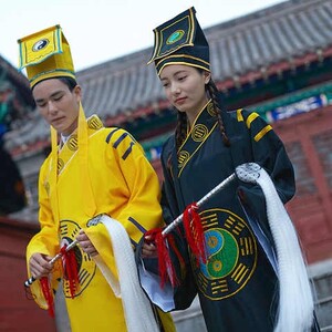 道装道士衣服道袍男法衣正一龙虎山高功八卦经衣道教用品法器道家