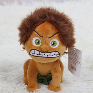 恐龙当家仿真小野人类点点男孩公仔毛绒玩具儿童布v娃娃生日礼物l