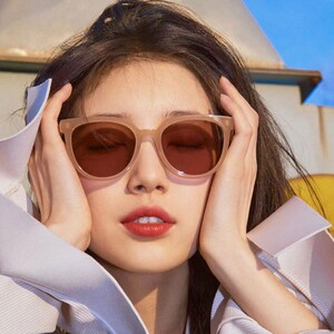 裴秀智同款墨镜2022新款潮女感ins防晒小脸复古茶色太阳眼镜