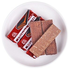 萌宠淑女旗舰店天猫经典怀旧零食九州环美巧克力威化老式手工饼干代